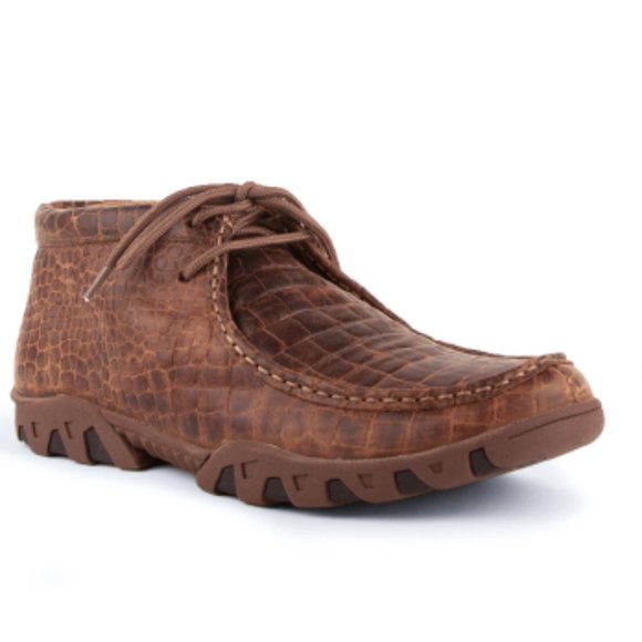 Ferrini Other - NWOB Ferrini Mens Print Belly Rogue Honey Moccasins size 9.5(53)